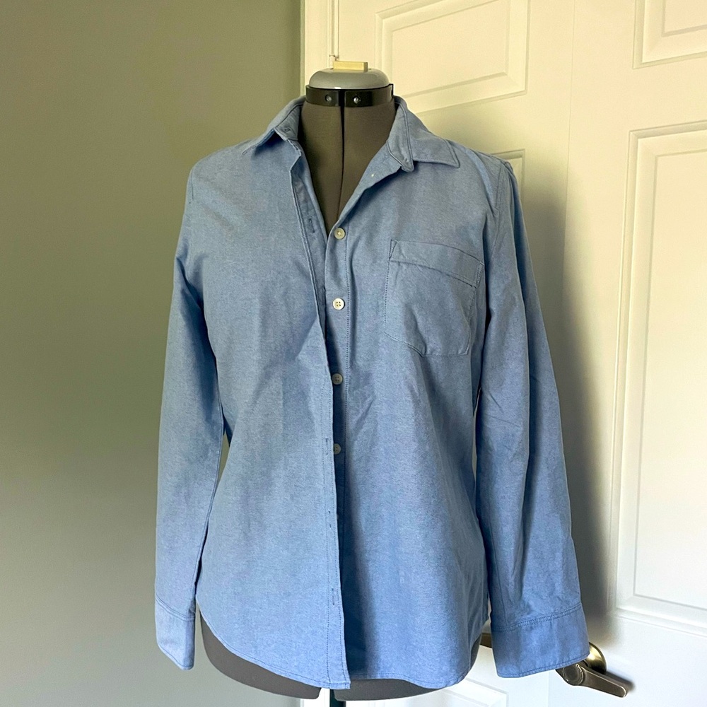 JCF JCrew Factory Women’s Chambray Blue Shirt L